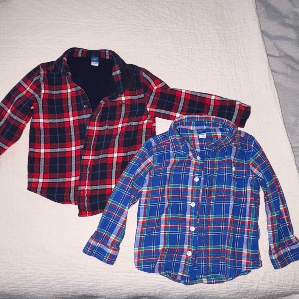 Boys Flannel & Shacket 4T 2/$20